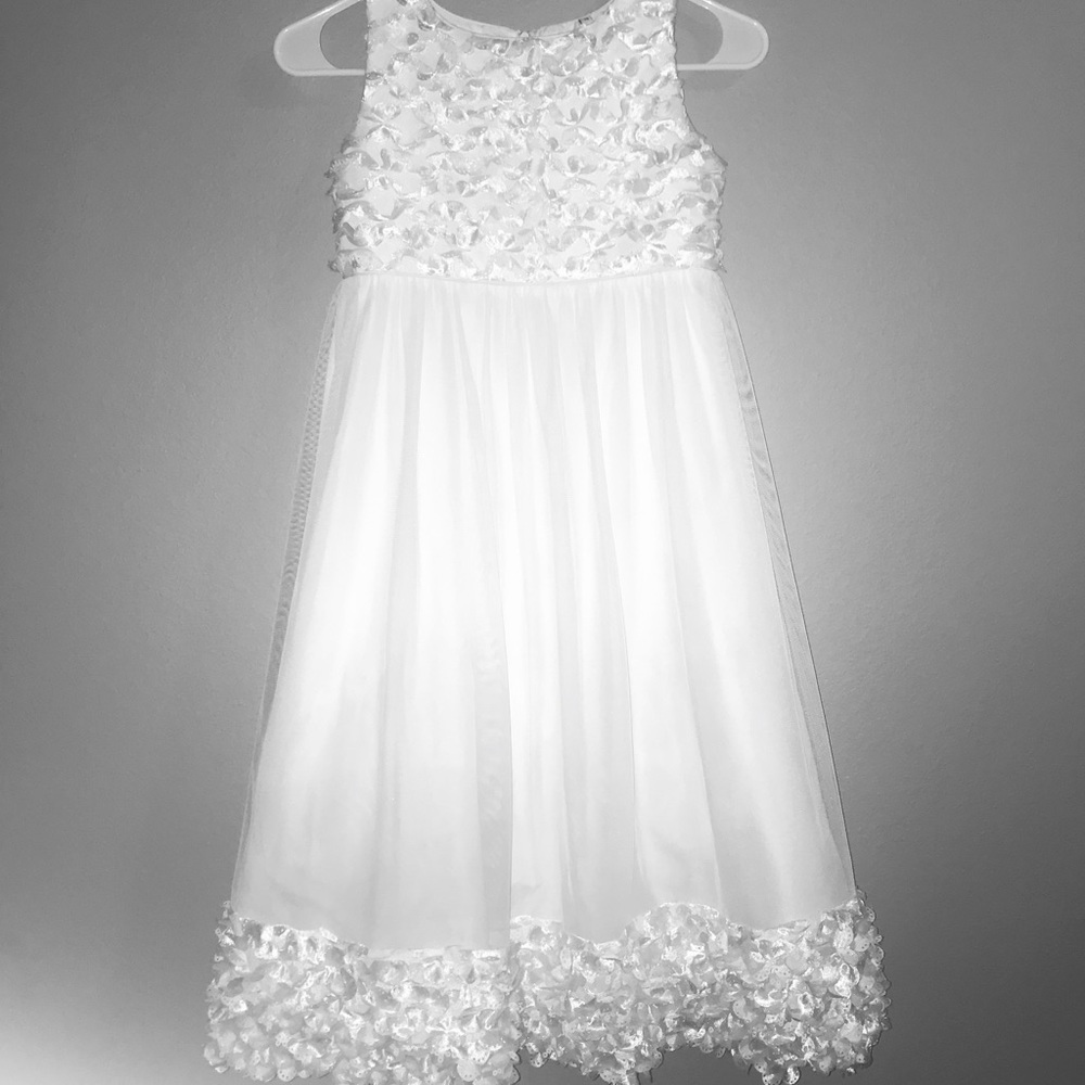Formal White Dress For Girls